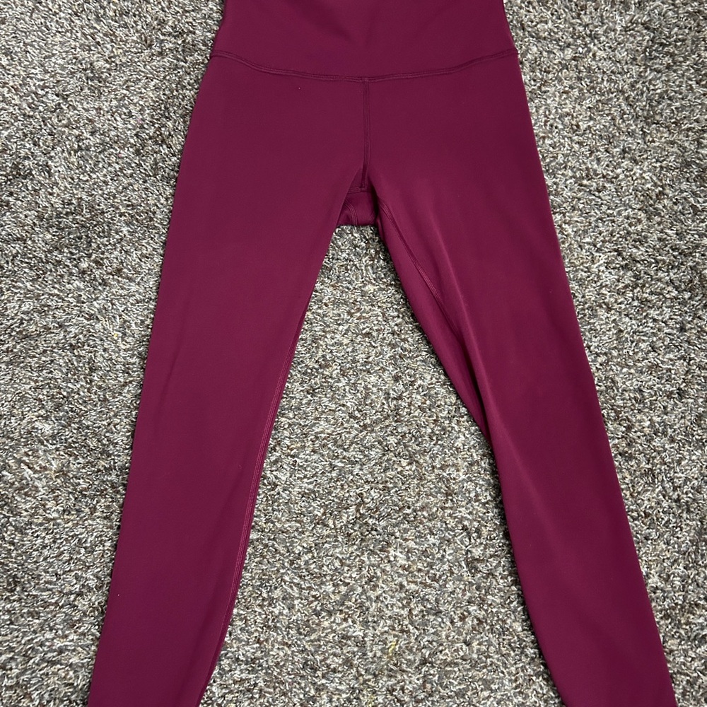 Lululemon Athletica Burgundy Leggings